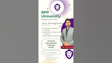 BPP University Assignment Help by Prof. Ankit Sharma #bppuniversity #assignment #profankitsharma