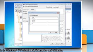 How to Allow users to run only specific programs on Windows® 7
