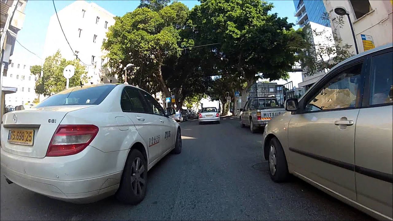 Driving in haifa, Israel with Suzuki DRZ400s