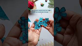 DIY Paper Flowers 🩵। #papercraft #flowermaking #viralvideos #trendingnow
