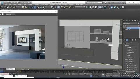 3dsmax Tutorials, Learn 3D Modeling & Texturing a LED TV Unit with assets from Scratch in 3dsmax P2