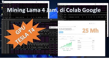 Mining With Colab Google 4 Hour with T4 GPU