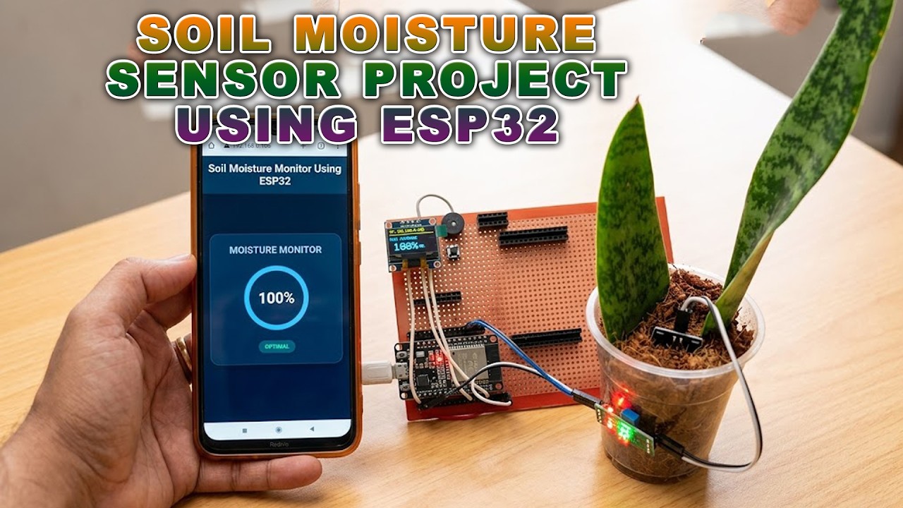 Building A Web Connected Soil Moisture Monitor Using ESP32