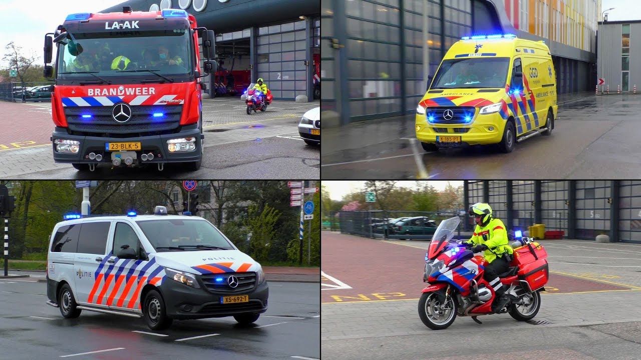 [Compilatie] Veel Ambulances, Brandweer [Motoren] & Politie met spoed naar meldingen in Den Haag!