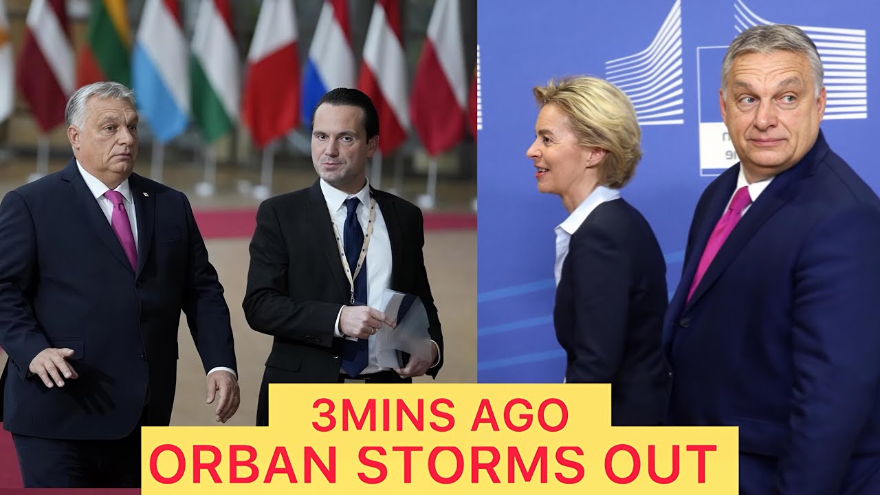 Виктор Орбан демонстративно покинул здание Европарламента после жестокого столкновения.