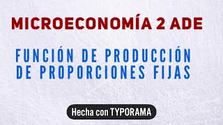 Fixed-proportions production function
