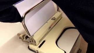 James Burn/Elmstok PB34 A4 & A5 Manual 3:1 Wire Punch & Closer Binding Machine Demo