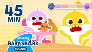 ¡Aquí Estás! Tiburón Bebé Niñero y Más | Cuentos Infantiles | Baby Shark en español