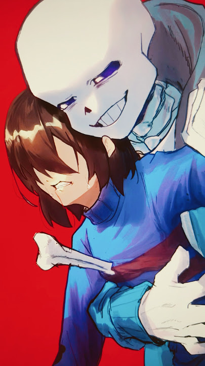 「✳︎ おまえ　そうとう　やんでるな」　手描きUNDERTALE ×ホワイトハッピー　#shorts #undertale  #アンダーテール #イラスト #フリスク#サンズ　#sans  #サンフリ
