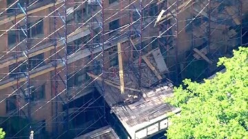 Scaffold collapses outside Bronx nursing home