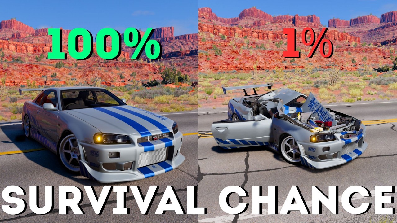 Survival Chance THERE IS ⚠️ Will the Driver Survive? BeamNG.drive #17