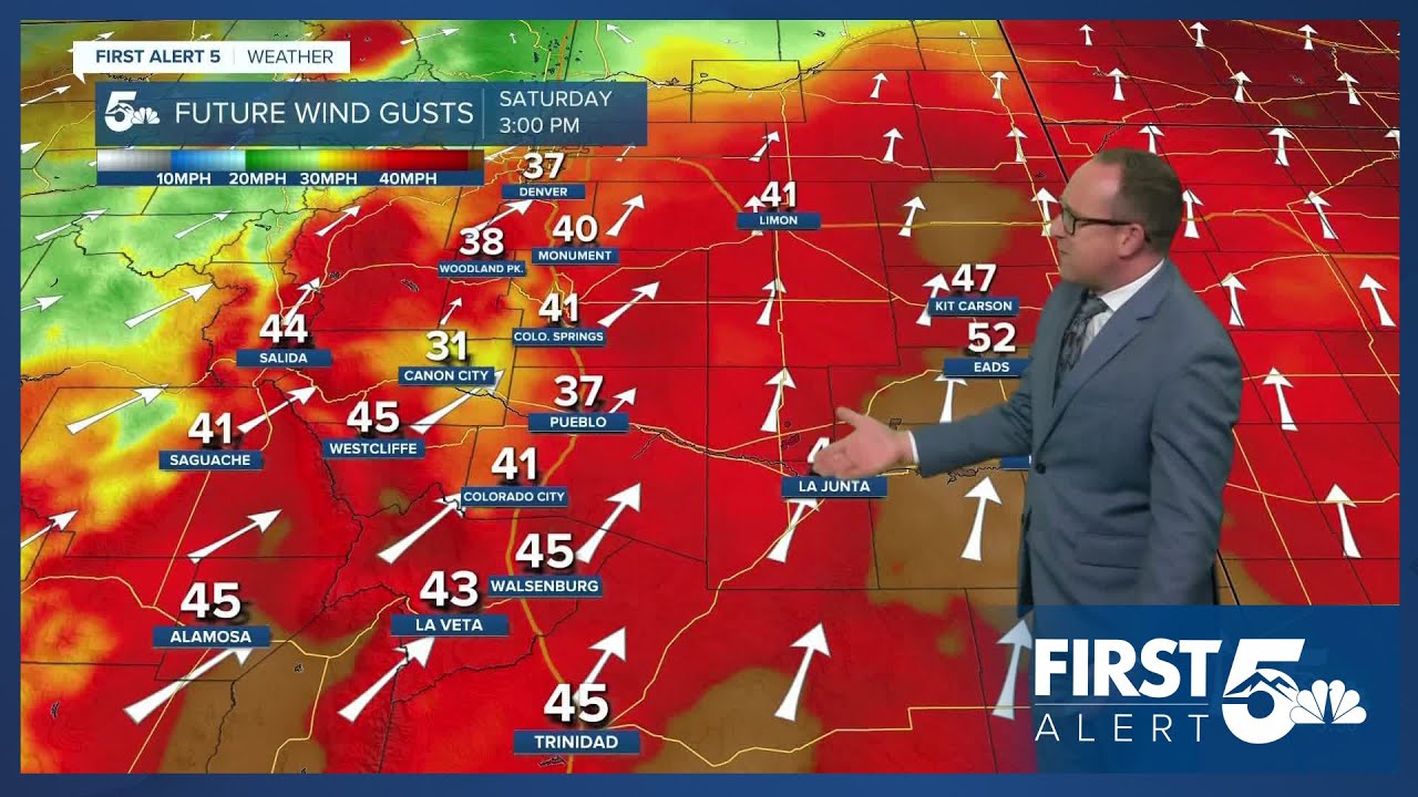 Near record breaking heat on Friday with windy weekend changes for ...