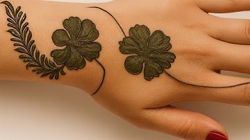 Mehndi Design Simple | Hibiscus Flowers Step By Step | Mehndi Design | mahanadi Design   