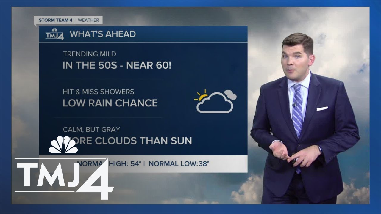 Partly cloudy Thursday, highs near 50 degrees - YouTube