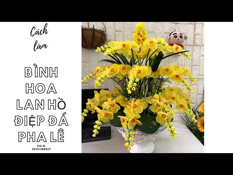 Cách làm hoa đá pha lê | Hướng dẫn chi tiết cách làm hoa lan hồ điệp 3 tầng to | Thanh Hằng HandMade | Foci