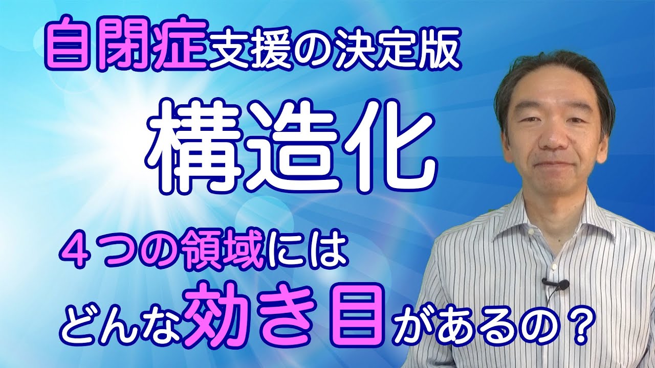 自閉症支援の決定版／構造化の４つの領域と効き目