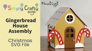 Gingerbread House Box Assembly - Christmas SVG Box SVG File -  Gingerbread Gift Box SVG