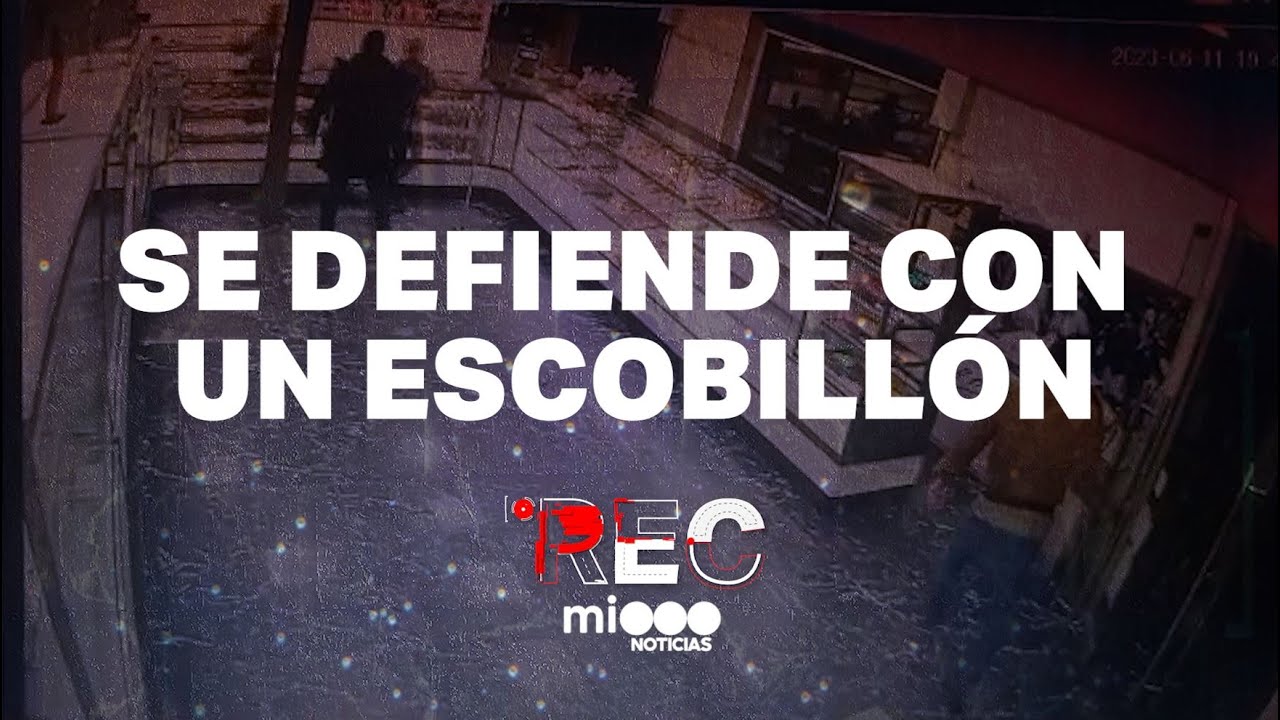 SE DEFIENDE CON UN ESCOBILLÓN - MOTOCHORRO DETENIDO - #REC