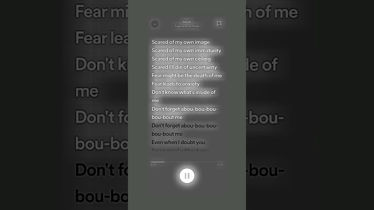 doubt | sorry i haven’t been posting as much ! #notmysound #spedup #lyrics