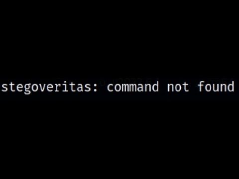 how to solve "stegoveritas_install_deps:command not found"