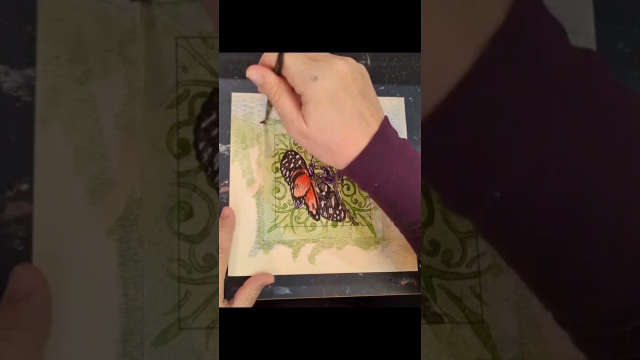 Art Overhaul: Acrylic Painting an Ink Butterfly 