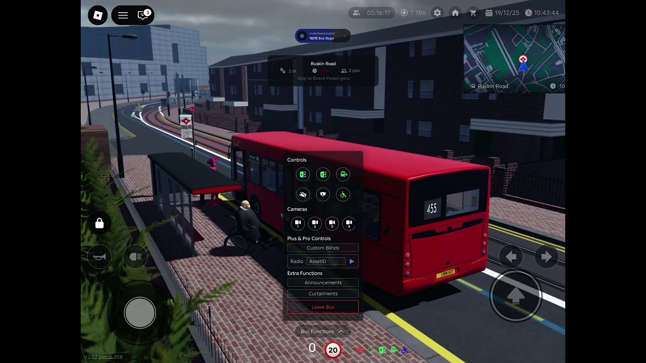 Croydon Roblox 455 bus route from south Croydon south end to Beddington 