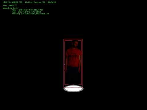 Tracking user position with OpenNI