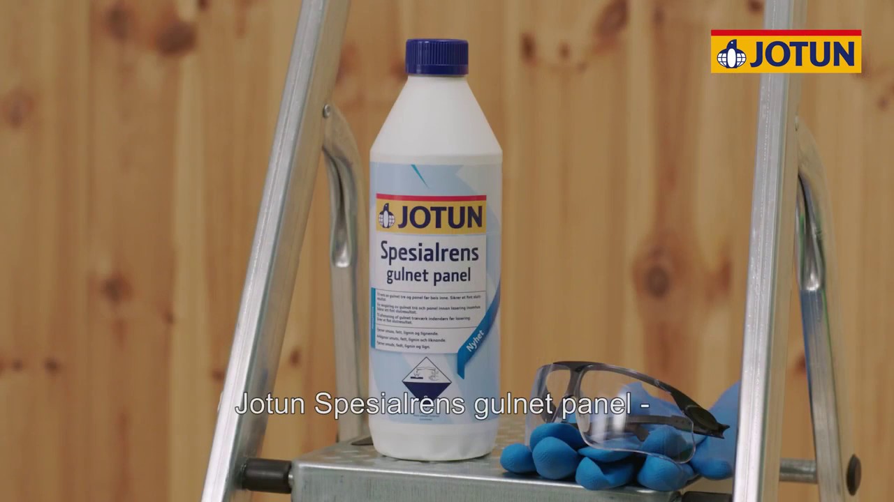 Jotun spesialrens gulnet panel