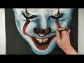 Drawing Dancing Clown Pennywise Bill Skarsgård |  Рисуем Пеннивайза | TimeArt