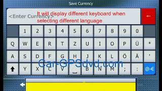 Virtual keyboard is different in the igo navigation map software? screenshot 5