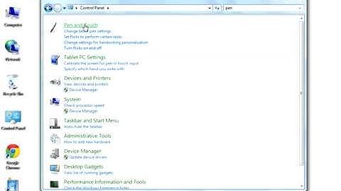 How to disable touch screen on windows 7