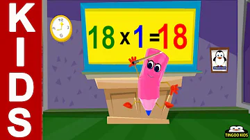 18 Times Table | children songs & nursery rhymes in English with lyrics