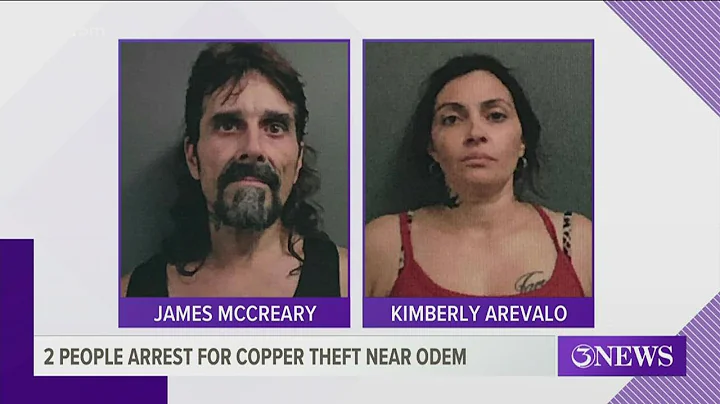 Two people arrested for stealing Copper near Odem