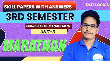 Principles of Management Unit-1 || 3rd sem skill papers  imps with answers || degree honours