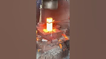 Inside the factory Forging Factory Power – Red-Hot Steel Bearing Production #process #forging #iron