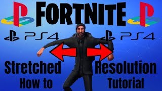 FORTNITE How To Get Stretched Resolution On PS4 (Season 8) *NEW*