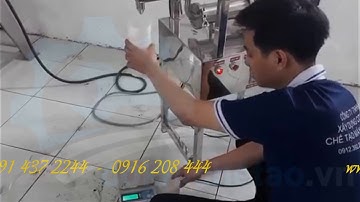 Máy chiết rót mỹ phẩm khuấy, gia nhiệt, dịch đặc - Máy chiết nước mắm, tương ớt, tinh dầu, mật ong