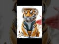 Can a Tiger Cub Pull Off the Cowboy Look? #tiger#shorts#nature#funny#cute