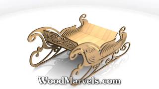 Reindeer And Ornate Sleigh: 3d Assembly Animation (720hd)
