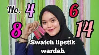 SWATCH lipcream Wardah No 9