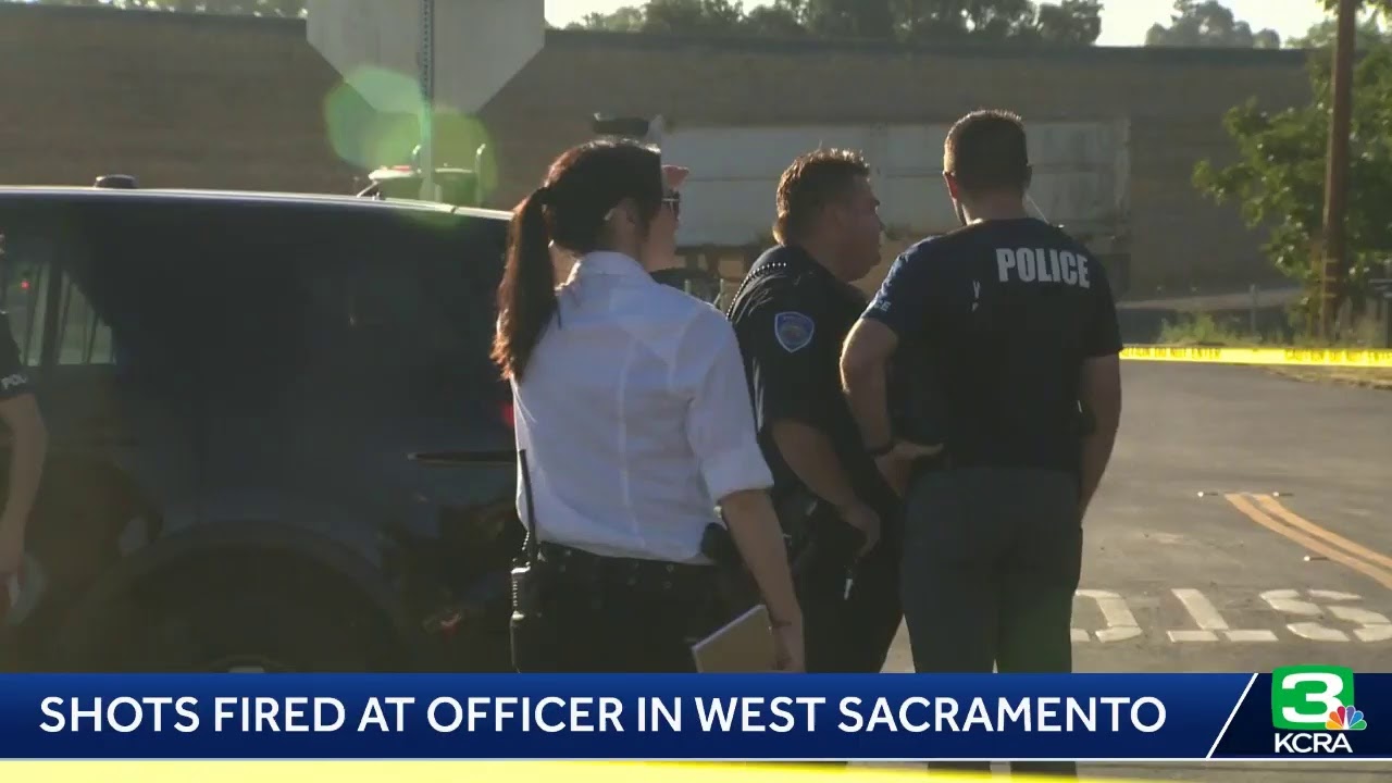 Shooter opens fire on unmarked police car in West Sacramento - YouTube