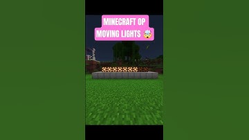 Minecraft Automatic Moving Lights 😯 #minecraft #shorts