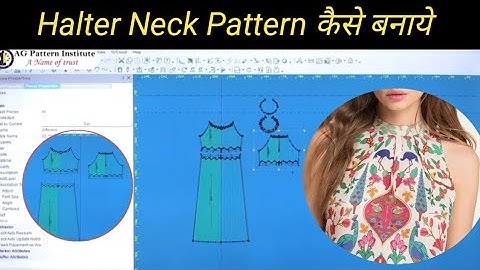 Halter Neck Pattern kaise banaye by AG Pattern Institute