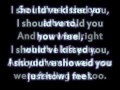 Should've Kissed You - Chris Brown ( Lyrics )