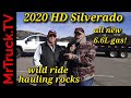 2020 HD Silverado wild ride in the Rockies hauling Rocks with the 6.6L Gas
