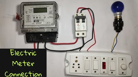 single phase meter connection in hindi | How to Install electric Sub-Meter | Sub meter wiring