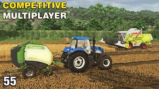 The Rain Has Been Causing Problems Again! Competitive Multiplayer The Pichonnière Valley Fs25 Ep55