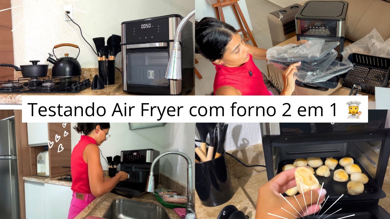 TESTANDO AIRFRYER MONDIAL OVEN 12L:  Fritadeira Elétrica Sem Óleo Mondial Forno vale a pena?