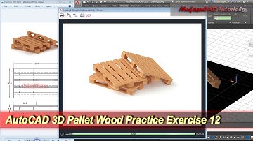 AutoCAD 3D Modeling | Pallet Wood Tutorial | Exercise 12