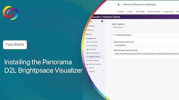Installing the YuJa Panorama D2L Brightspace Visualizer